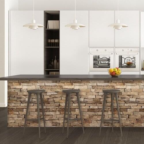 New European and American style moisture-proof, mildew-proof and waterproof self-adhesive brick pattern wall sticker