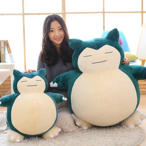 Pokemon Anime Series Cartoon Snorlax Plush Toy Soft Stuffed Cute Doll Kids Gift 50cm
