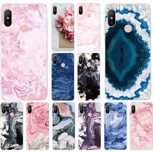 207FG Luxury Marble Pattern Soft Silicone Tpu Cover phone Case for xiaomi redmi 7 7a note 4A 4X 6 Pro 6A 7