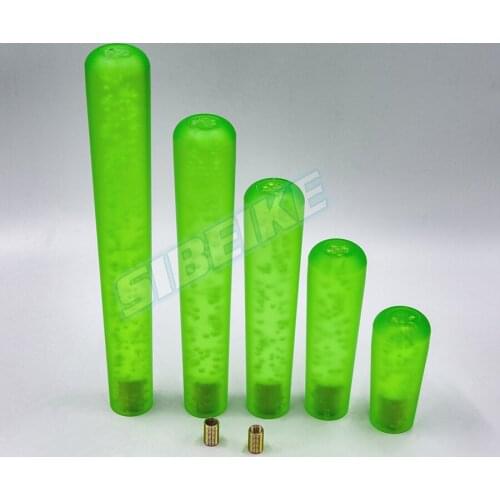 Car Manual Shift Knob Gear Shifter Stick Acrylic Crystal Transparent Shift Knob Green Color