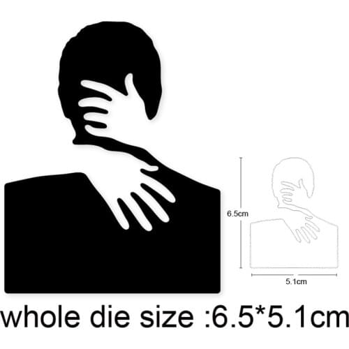 Craft dies metal cutting dies cut die couple hands embracing man Scrapbooking dies paper knife mould blade punch steencils dies