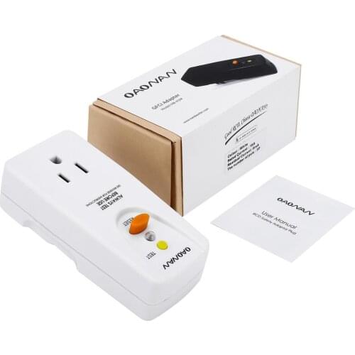 US standard 15A Leakage Protector Plug Safety RCD Outlet Adapter Protection Breaker For Household Devices And Tools Black/white