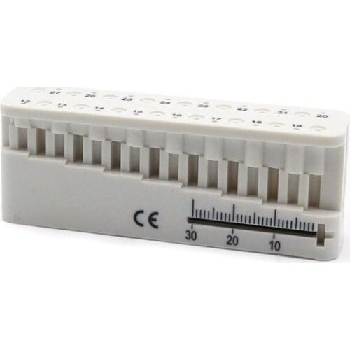 Dental Measuring Blocks Autoclavable Files Holder Dentist Instrument Ruler Dental Root Canal Measurement