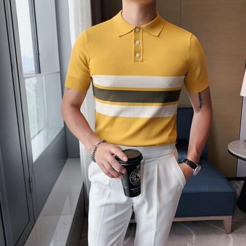 Sunwang 2021 New Arrival British style Polo Shirt Short Sleeve Summer Cool Shirt Streetwear Fashion Male Polo Shirt Men Tops