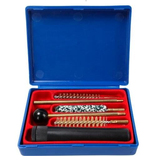 Tourbon Hunting Accessories Pistols Gun Univeral Cleaning Kit Carrying Case Handle Extension Brass Rods Wool Bristle Brush