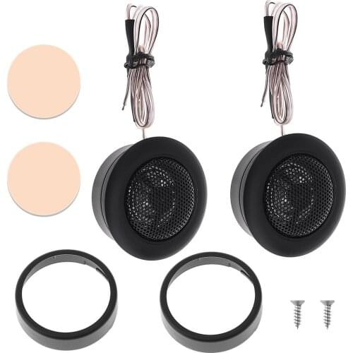 2pcs 200W Universal T120 Car Horn Dome Tweeter Audio Loudspeaker Car Stereo Treble Speaker