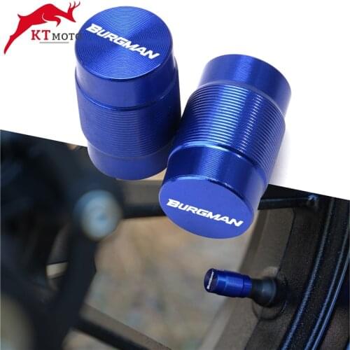 For BURGMAN 650 400 125 200 250 AN650 AN400 AN125 AN200 CNC Accessorie Wheel Tire Valve Stem Caps Airtight Covers