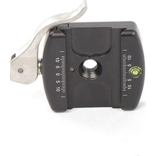 55mm Lever Release Clamp for RRS Quick Release Plate B2ASII Bubble Level for Really Right Stuff