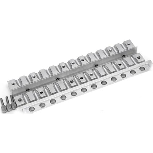 1set 12.1mm 12 Cavities Holes Aluminum DIY Lipstick Mold Mould Makeup Tool Kit