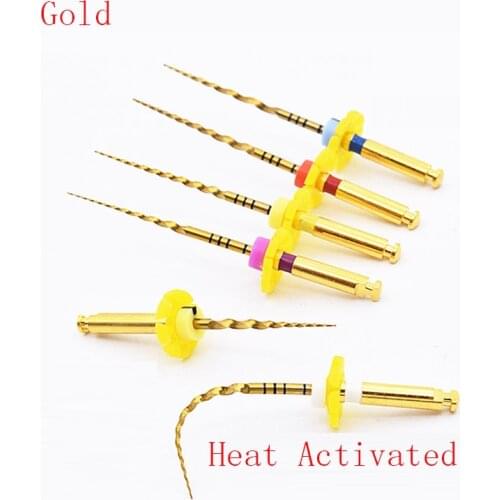 12pics 25MM Dental Endodontic Endo Gold NITI Large Taper Treament File Dentist Tools Dentsitry Tooth Equipment