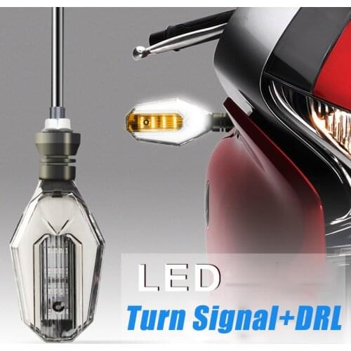 2 PCS 3528 chips white/red/blue DRL Led Motorcycle Signal lights Indicators Universal Blinkers Flashers