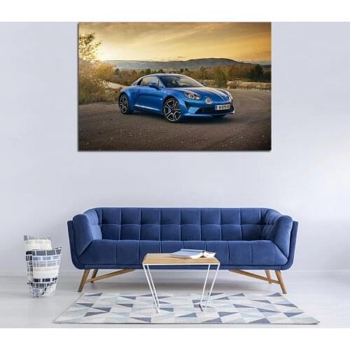 2018 Alpine A110 Supercar Wall Art Modular Canvas Pictures Home Decor Painting View Cool Prints Poster Living Room Cuadros Frame