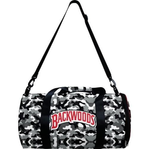 2021 Men Backwoods Camouflage Barrel Shape Shoulder Crossbody Bag Women Oxford Waterproof Outdoor Sports Messenger Handbag