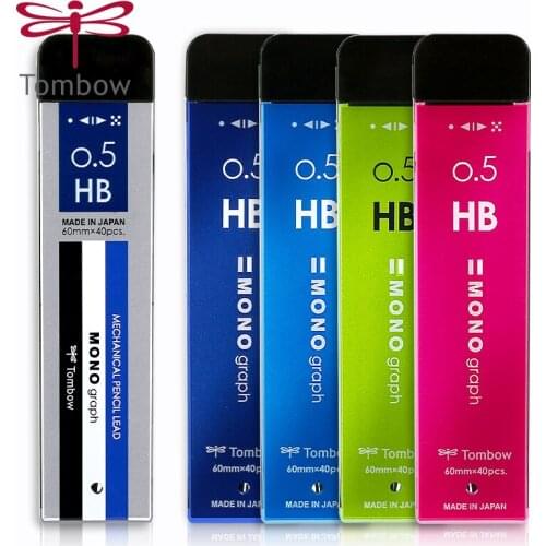 3PCS TOMBOW Mechanical Pencil Refill R5-MG Mechanical Pencil Refill Is Not Easy To Break, Black Lead Core for Students 0.5/0.3