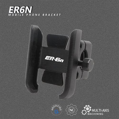 ER6n For Kawasaki ER-6n 2006-2017 2016 2015 2014 Motorcycle CNC Aluminum Alloy Handle Bar Mobile Phone Bracket GPS Stand Holder