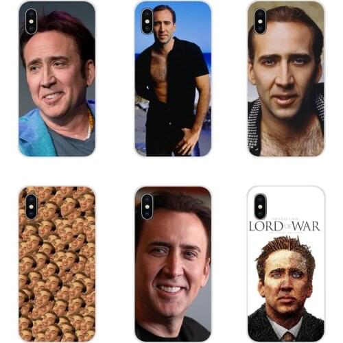 For Apple iPhone X XR XS 11 12Pro MAX 4S 5S 5C SE 2020 6S 7 8 Plus ipod 5 6 Nicolas Cage Accessories Phone Cases Covers