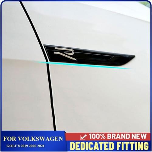 For Volkswagen Golf 8 2019 2020 2021 Side Wing Fender Badge Emblem Sticker Car Body Fender Side Label Auto Accessories