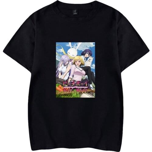 Kawaii Anime Peach Boy Riverside T-shirt Clothes Graphic Shirt Streetwear Harajuku Casual t-shirts Plus Size Men/women Clothes