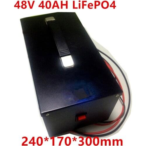 48v 40Ah LFP 48v 50Ah Lifepo4 Lithium battery 32650 Electric Bike mobility scooter 48V e bike 50A BMS Rechargeable + 10A Charger