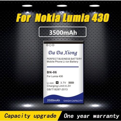 New Arrival Model [ BN-06 ] Li-ion Phone Battery for Microsoft Nokia Lumia 430 Cell Phone Battery