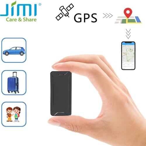 Jimi AT2 Mini GPS Tracker With Battery Real-time Tracking Portable Geo-fence Voice Recording For Kids Car Asset Free Jimimax APP