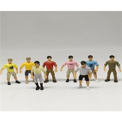 20pcs/lot Mini human figures 7.5cm different roles kids toys birthday gift for children,home decoration capsule doll