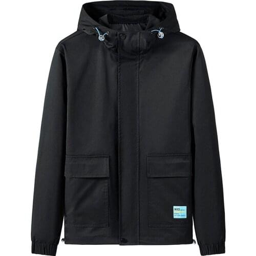 Hawaifish brand jacket men 2021 autumn new hooded wild youth trend jaqueta masculina high quality fashion casual mens outerwear