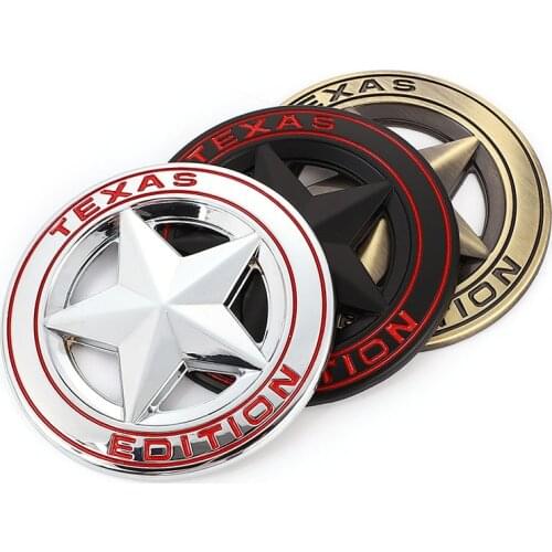 Texas Edition Badge Emblem Decal Sticker Front Grill for Jeep Wrangler Compass Grand Cherokee Patriot Liberty Renegade Commander