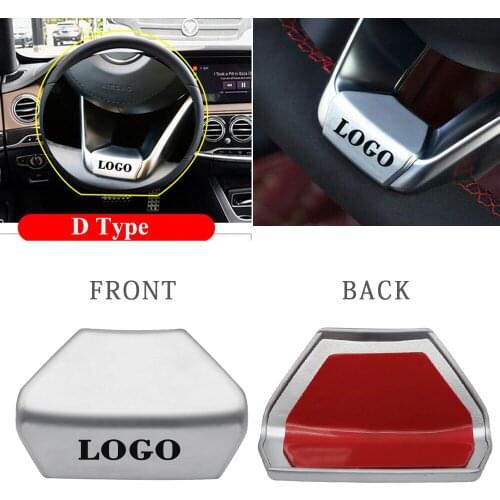 Car Steering Wheel Sticker 3D Metal Cover Styling Accessories For Mercedes AMG W212 W213 W211 E200 E300 W202 W204 W205 C E Class