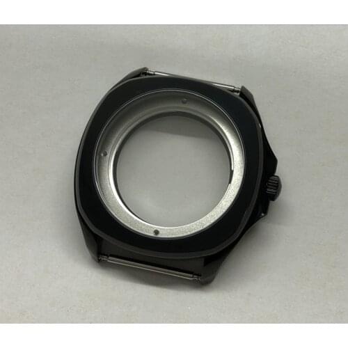 New 40mm Sapphire crystal 316L stainless steel PVD Watch Case fit ETA 2836 / mi yota 8215 Automatic mechanical movement BK34-21