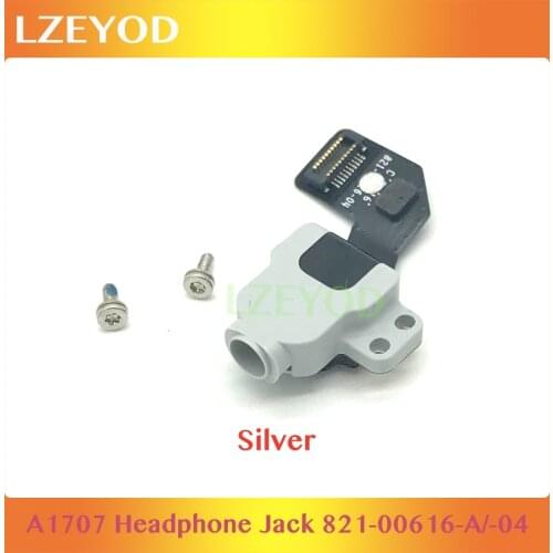 Original 821-00616-04 for Macbook Pro Retina 15" A1707 Audio Headphone Jack Silver Color 2016 2017 Years