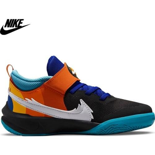 Original Nike Team Hustle D 10 SE x Space Jam: A New Legacy (PS) children Basketball Shoe-Black DH8055-001