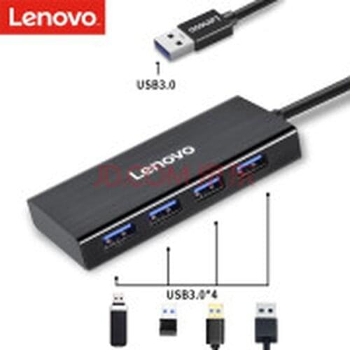 Original Lenovo C611 Type-C to 4 USB 3.0 Data HUB -Black C611 type-c splitter computer converter USB-C HUB 4 port 3.0HUB