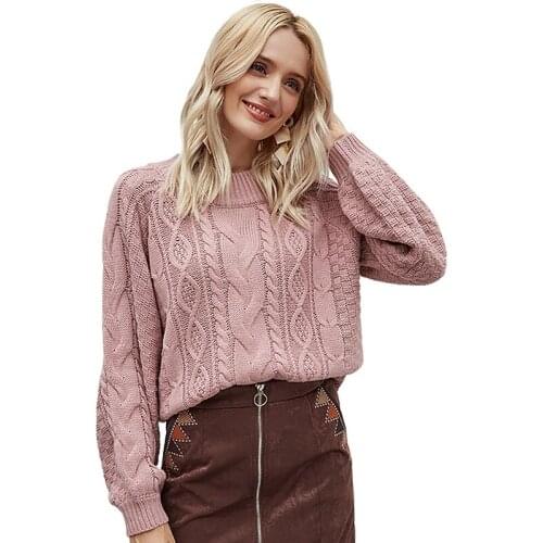 Autumn Solid Color Knitted Pullovers And Sweaters Women Long Sleeve O-neck Plus Size Casual Streetwear Fashion Sweater Feminino