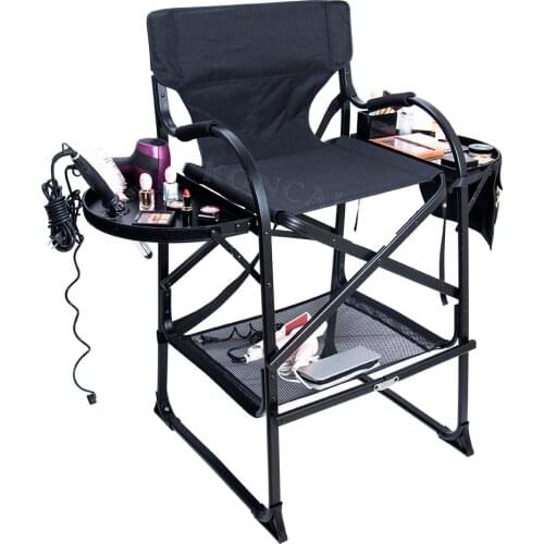 Portable Director Makeup Chair Outdoor Aluminum Alloy Folding