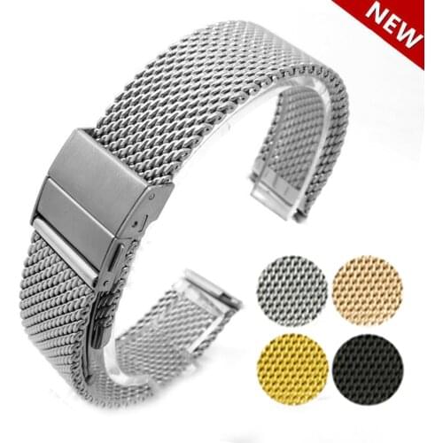 Stainless Steel Watch Strap 18mm 20mm 22mm Bracelet Quick Release Watchbands Replacement Wristband For Men Women