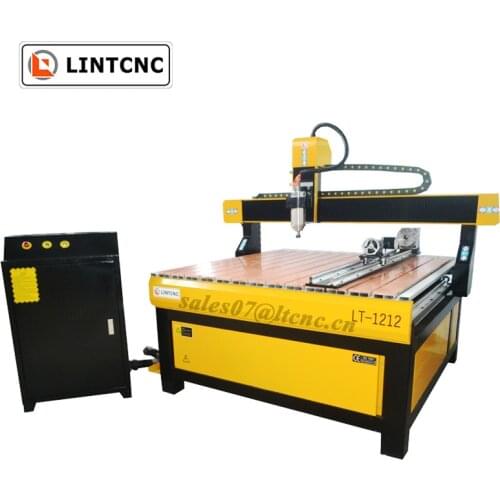 Hot Sale 9012 1212 3 4 Axis CNC Milling Machine Woodworking 4x4 ft CNC Router with 2.2KW Spindle