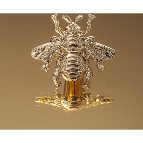Bee Cupboard Handles For Furniture Cabinet Knobs Pull Handle For Drawer Wardrobe Home Decoration Gold Brass