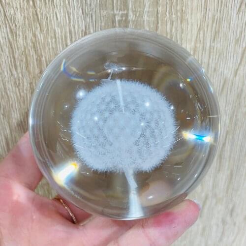 Crystal Dandelion Ball Glass Ball Home Decoration Accessories Shpere Ornament