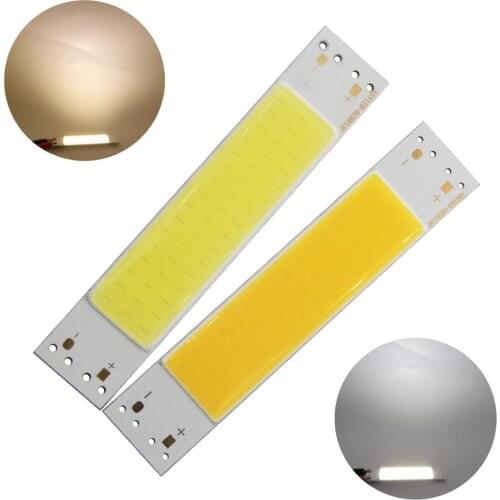 100*20mm 3W LED COB Strip module Light Source manufacturer Lamp 9V DC White Warm White Bar LED FLIP Chip Bulb for DIY lamp