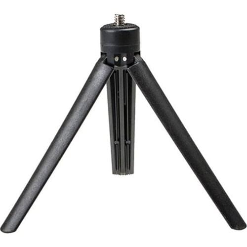 Universal Black Plastic Tripod Cell Phone Camera Rotation Desktop Base Support