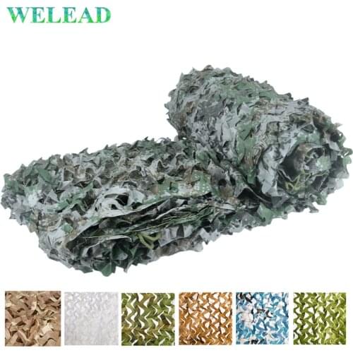 WELEAD 2x2M Reinforced Camouflage Net for Gazebo Army Camo Military Hiding Garden Shade Hunting Birding Outdoor Awnings 2x2 2*2M