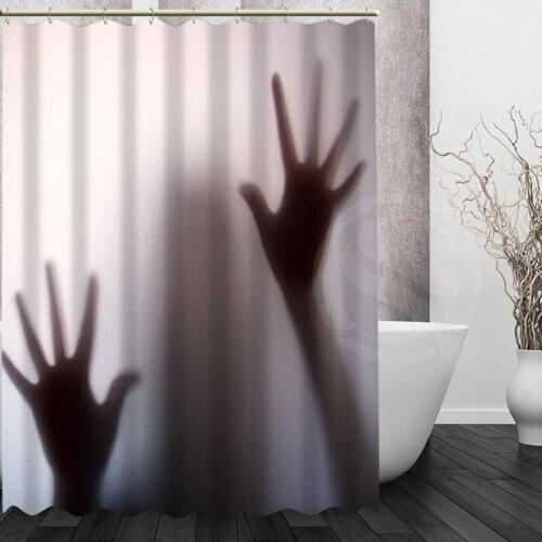 Custom Bath curtain Waterproof Modern Blood fingerprint Shower Curtain polyester Bath screens Personalized