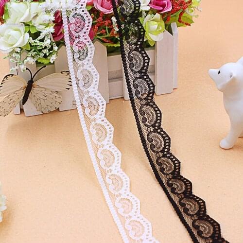 10yards/lot Hot Sale Lace Ribbon Tape width 25MM lace fabric Trim Ribbons for DIY Sewing Garments Handmade Clothing Accessories