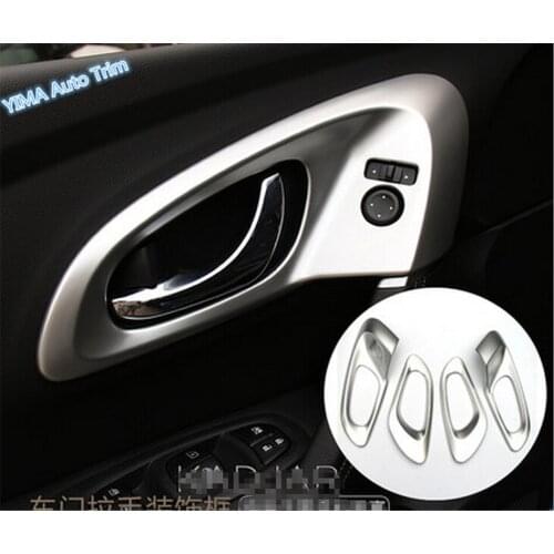 2 Color For Renault Kadjar 2016 2017 2018 ABS Accessories Inner Door Handle Bowl Cover Trim 4 Pcs / Set