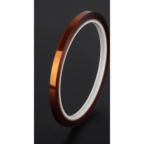 4pc 5mm by 33M Kapton Tape Heat Resistant Polyimide Tape Adhesive Insulation Tape SMT BGA Masking 3D Printing Protection
