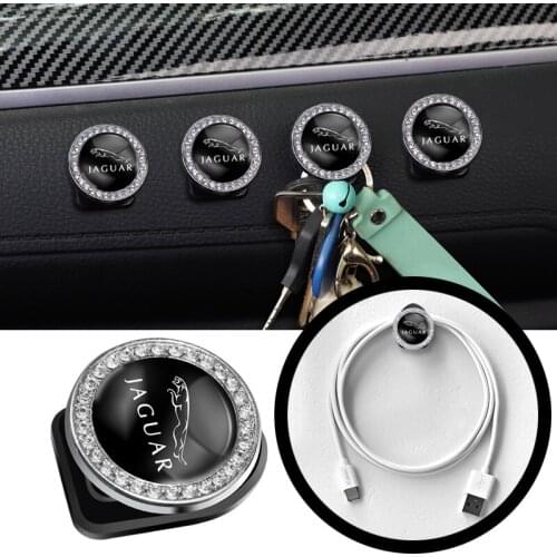 2Pcs Car Mini Hooks Hidden Storage Hooks For Jaguar X S F XF XE XJ XK XEL XFL XJL XJ6 XJS XKR XFR F-Type F-Pace E-Pace I-Pace