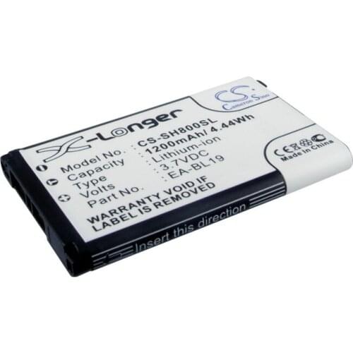 CS 1200mAh/4.44Wh battery for Sharp N49A, SH800, SH800M EA-BL19