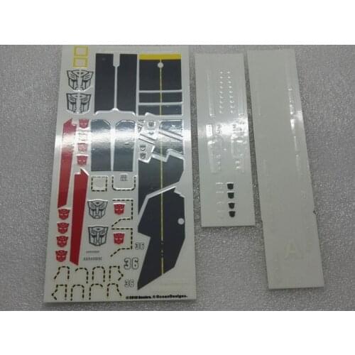 Deformation Return of the Titans Platoon Cannon Side Cannon Detail Transfer Sticker