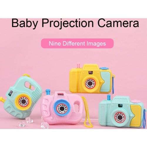 Baby Play Projection Camera Cute Animal Model Light Cartoon Education Learning Toy Cameras Children Kids Gift DS29